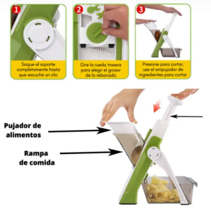 Cortador y Rallador de Frutas y Verduras SlicePro